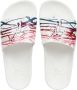 Giuseppe Zanotti Brett slippers met logoplakkaat Wit - Thumbnail 4