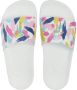 Giuseppe Zanotti Brett slippers met print Wit - Thumbnail 4