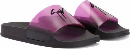 Giuseppe Zanotti Brett slippers Roze