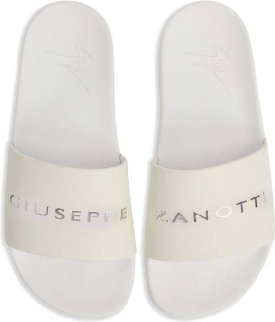 Giuseppe Zanotti Brett slippers Wit