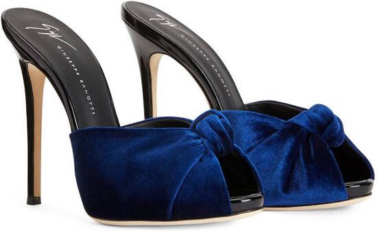 Giuseppe Zanotti Bridget sandalen met geknoopt detail Blauw