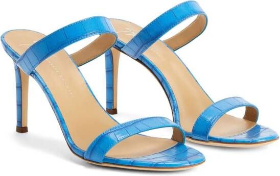 Giuseppe Zanotti Calista muiltjes met dubbele band Blauw