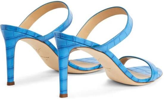 Giuseppe Zanotti Calista muiltjes met dubbele band Blauw