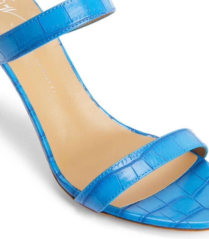 Giuseppe Zanotti Calista muiltjes met dubbele band Blauw