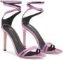 Giuseppe Zanotti Catia leren sandalen Paars - Thumbnail 2