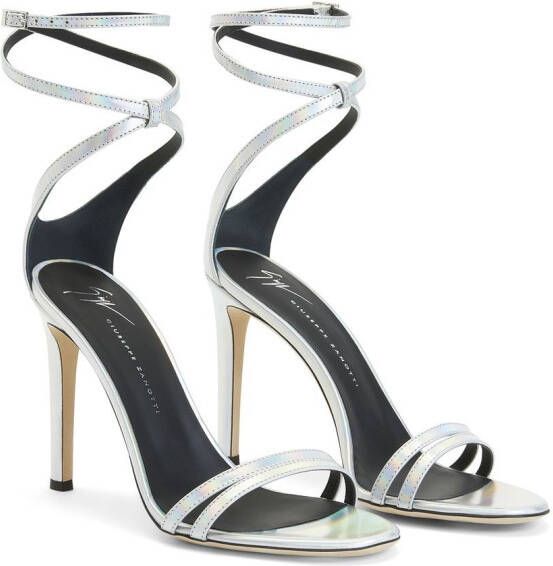 Giuseppe Zanotti Catia sandalen met bandjes Zilver