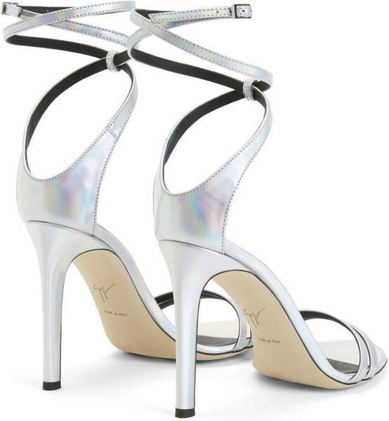 Giuseppe Zanotti Catia sandalen met bandjes Zilver