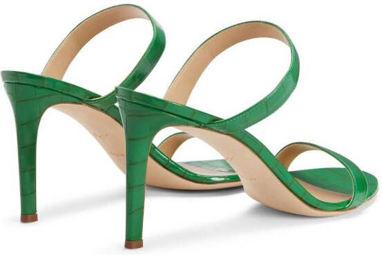 Giuseppe Zanotti Claista stiletto sandalen Groen