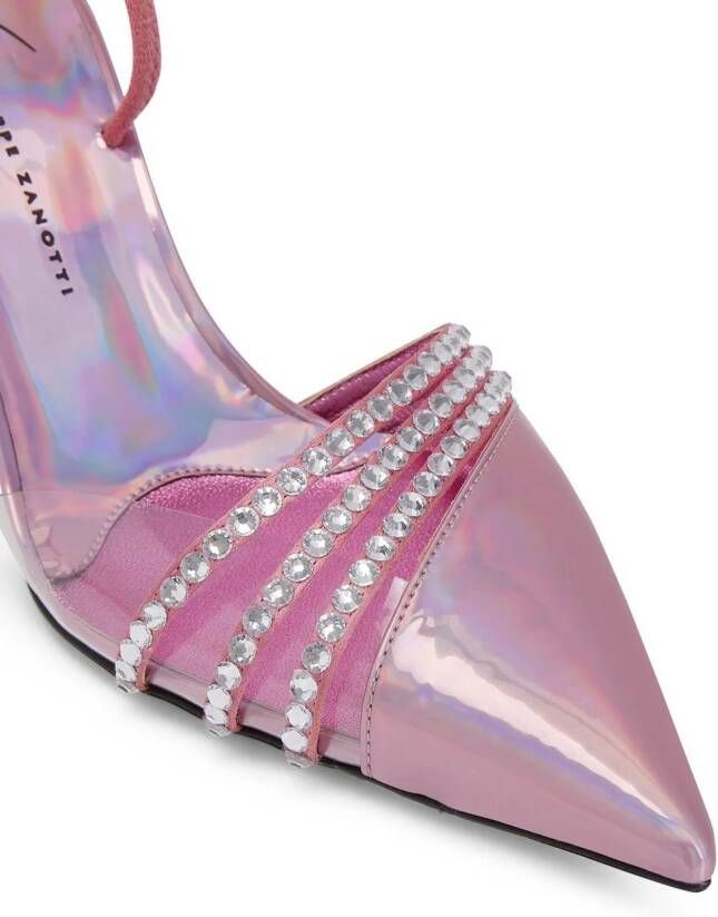 Giuseppe Zanotti Claralie pumps verfraaid met stras Roze