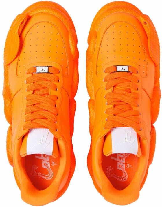 Giuseppe Zanotti Cobras sneakers met slangendetail Oranje