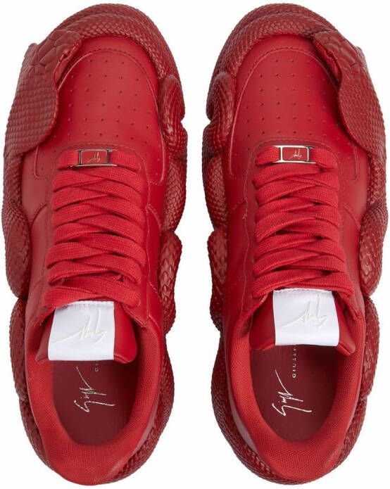 Giuseppe Zanotti Cobras sneakers Rood