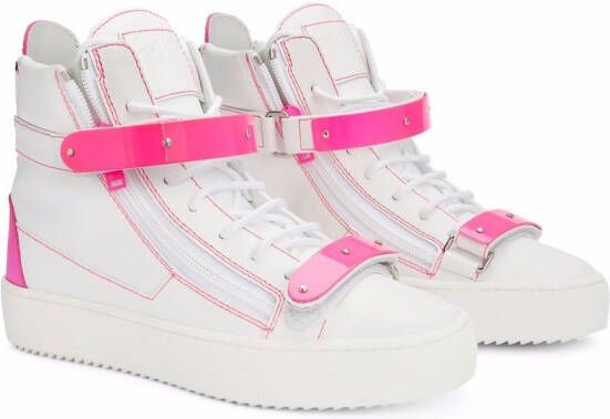 Giuseppe Zanotti Coby high-top sneakers Wit