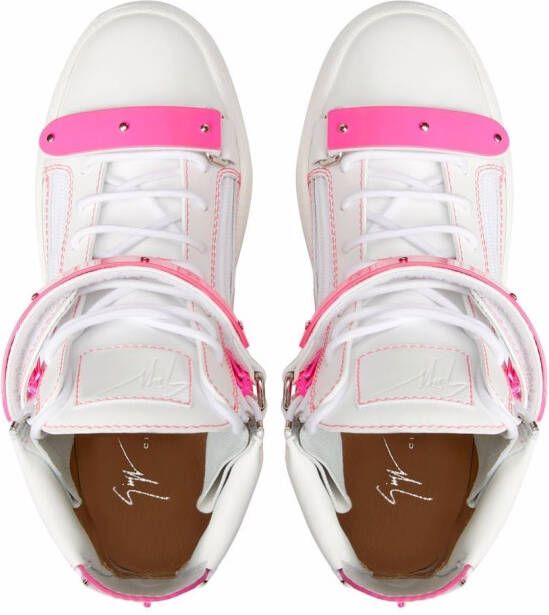 Giuseppe Zanotti Coby high-top sneakers Wit