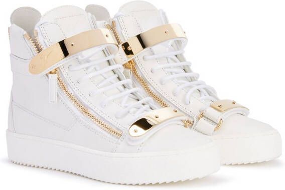 Giuseppe Zanotti Coby high-top sneakers Wit