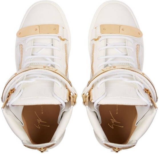 Giuseppe Zanotti Coby high-top sneakers Wit