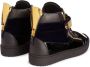 Giuseppe Zanotti Coby leren sneakers Blauw - Thumbnail 3