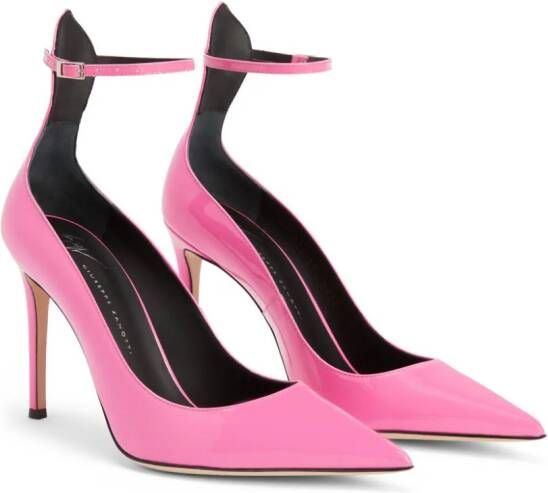 Giuseppe Zanotti Cohralise leren pumps Roze