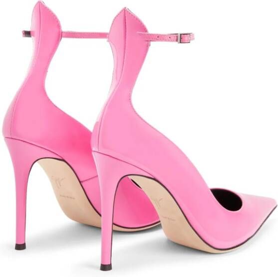 Giuseppe Zanotti Cohralise leren pumps Roze