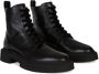 Giuseppe Zanotti Combat boots met veters heren KalfsLeer(gegranuleerde bovenkant ) leer rubber 41 Zwart - Thumbnail 2