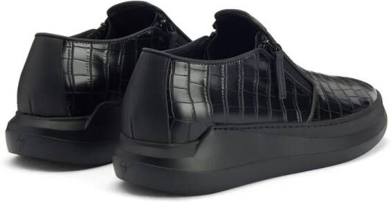 Giuseppe Zanotti Conley leren sneakers Zwart