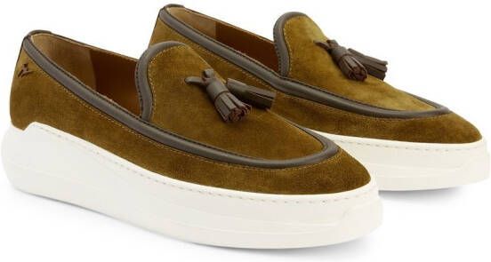 Giuseppe Zanotti Conley loafers met kwastje Bruin