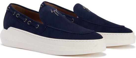 Giuseppe Zanotti Conley loafers met veters Blauw