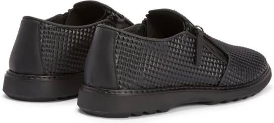 Giuseppe Zanotti Cooper leren loafers Zwart