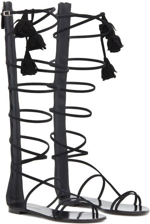 Giuseppe Zanotti Danse Du Feu gladiator sandalen Zwart