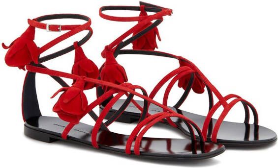 Giuseppe Zanotti Danse Du Feu sandalen met bandjes Rood