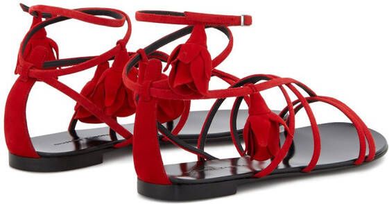 Giuseppe Zanotti Danse Du Feu sandalen met bandjes Rood