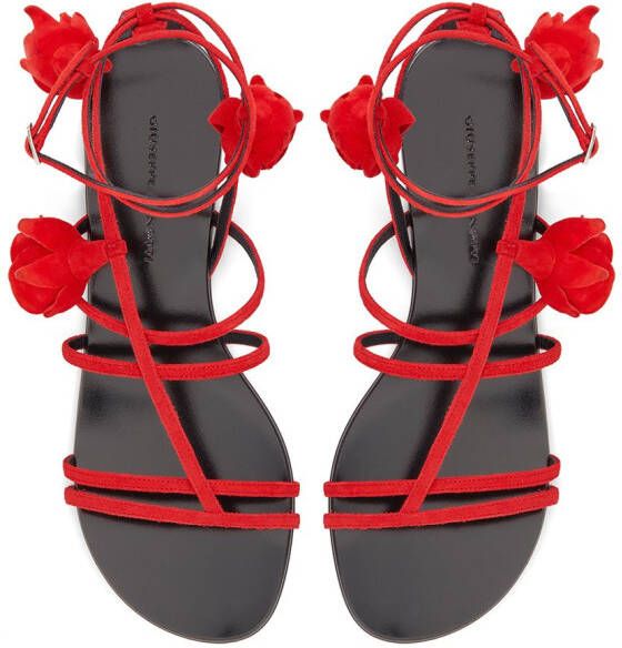 Giuseppe Zanotti Danse Du Feu sandalen met bandjes Rood