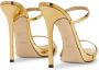 Giuseppe Zanotti Darsey sandalen met bandjes dames polybutuleentereftelaat(pbt ) thermoplastisch polyurethaan(tpu ) Imitatieleer 37 Goud - Thumbnail 3