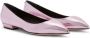 Giuseppe Zanotti Dhalia ballerina's met slangenleer-effect Roze - Thumbnail 2