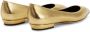 Giuseppe Zanotti Leren ballerina's Goud - Thumbnail 3