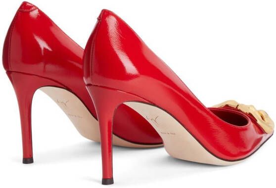 Giuseppe Zanotti Diorite Zali leren pumps Rood