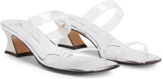 Giuseppe Zanotti Doorzichtige sandalen Zilver