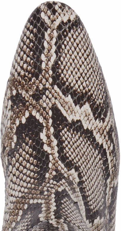 Giuseppe Zanotti Doreen laarzen met slangenprint Bruin
