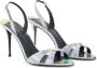 Giuseppe Zanotti Dorotee 90mm iriserende sandalen Zilver - Thumbnail 2