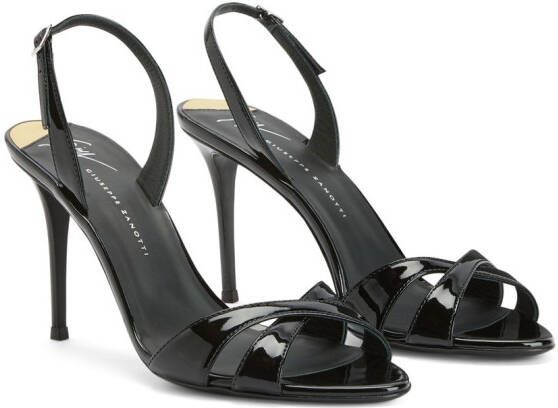 Giuseppe Zanotti Dorotee slingback sandalen Zwart