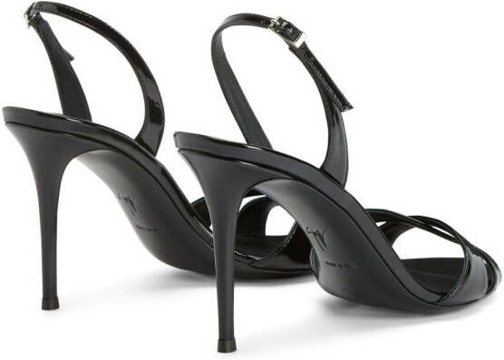 Giuseppe Zanotti Dorotee slingback sandalen Zwart