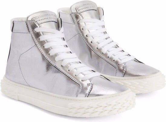 Giuseppe Zanotti Ecoblabber high-top sneakers Zilver