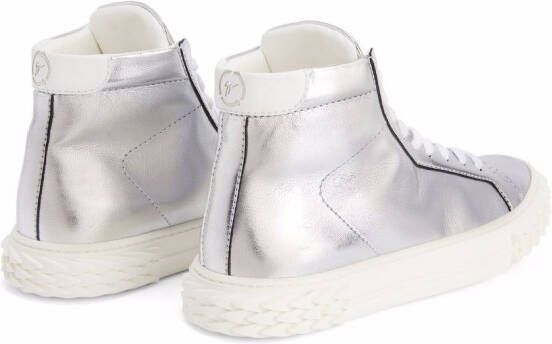 Giuseppe Zanotti Ecoblabber high-top sneakers Zilver