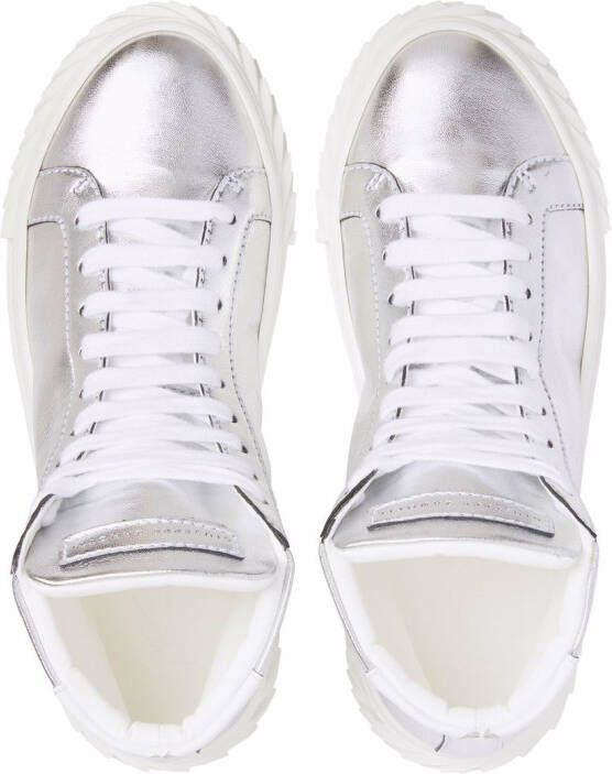 Giuseppe Zanotti Ecoblabber high-top sneakers Zilver