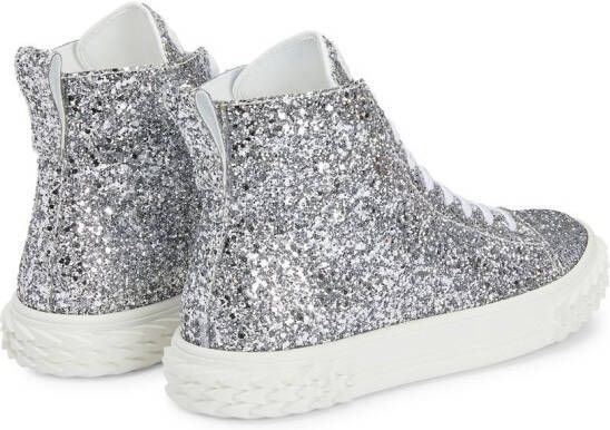 Giuseppe Zanotti Ecoblabber high-top sneakers Zilver