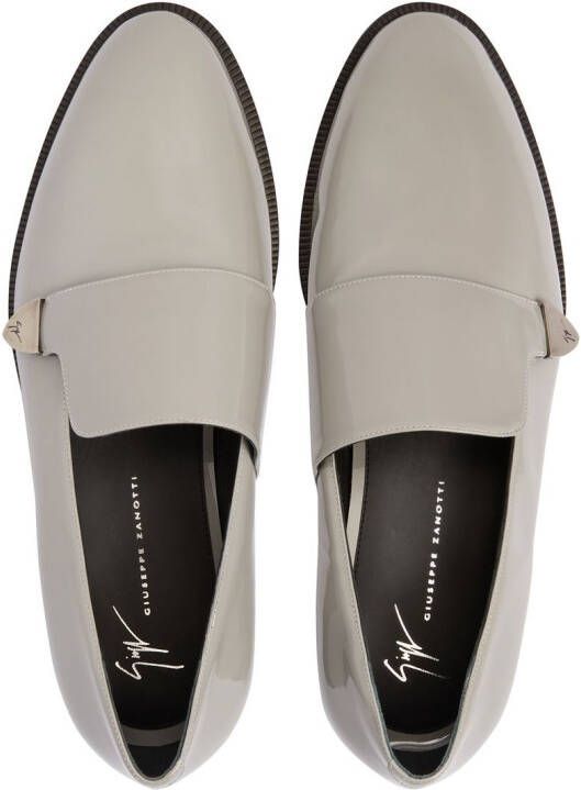 Giuseppe Zanotti Eflam loafers van lakleer Grijs