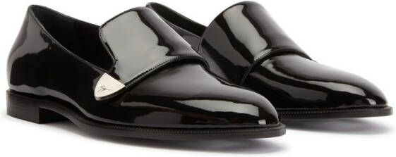 Giuseppe Zanotti Eflam loafers van lakleer Zwart