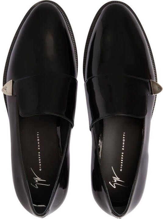 Giuseppe Zanotti Eflam loafers van lakleer Zwart