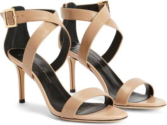 Giuseppe Zanotti Ellie leren sandalen Roze