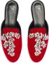 Giuseppe Zanotti Elsa fluwelen muiltjes Rood - Thumbnail 4