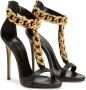 Giuseppe Zanotti Elsie leren sandalen Zwart - Thumbnail 2